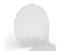 Sklo pod kamna - FLAMINGO Kapka 1100x1100 mm, fazeta, / 6 mm (1)