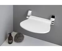 GEDY SOUND sklopné sedátko do sprchového koutu, 38x35,5cm, bílá (5)