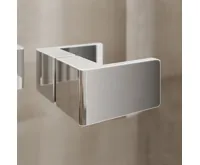 NOVEA Sprchový set, obdélník, 120x80 cm, chrom ALU, sklo Čiré, vanička z litého mramoru, sifon (1)