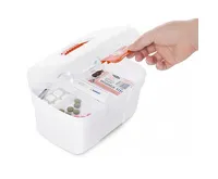 HomeLife Domácí lékárnička bez obsahu bílá (2)