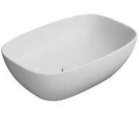 GSI NUBES keramické umyvadlo na desku 50x35cm, bílá mat GSI NUBES keramické umyvadlo na desku 50x35cm, bílá mat