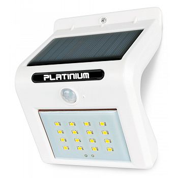 Platinium Nástěnné solární LED světlo s detektorem pohybu - bílé