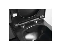 AVVA závěsné WC Rimless s podomítkovou nádržkou a tlačítkem Schwab, černá mat (1)