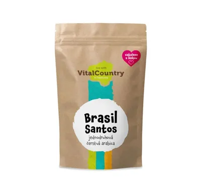 Vital Country s.r.o. Zrnková káva Brasil Santos 250g