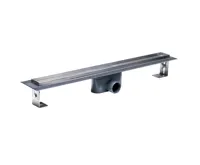 Odtokový sprchový žlab Slim, bez roštu, 80x5,5 cm, nerez