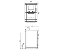 PLAMEN PLAMEN Sporák na tuhá paliva CALOREX 100 - bílý (5)