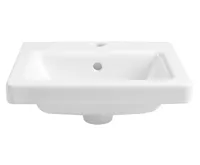 SAPHO CITY keramické umyvadlo hranaté 40x35cm, bílá (6)