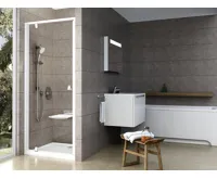Ravak Sprchové dveře PDOP1-90 bílá+transparent Ravak Sprchové dveře PDOP1-90 bílá+transparent