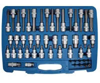 BGS Hlavice zástrčné 1/2&quot; TORX, imbus, XZN, sada 49 dílů