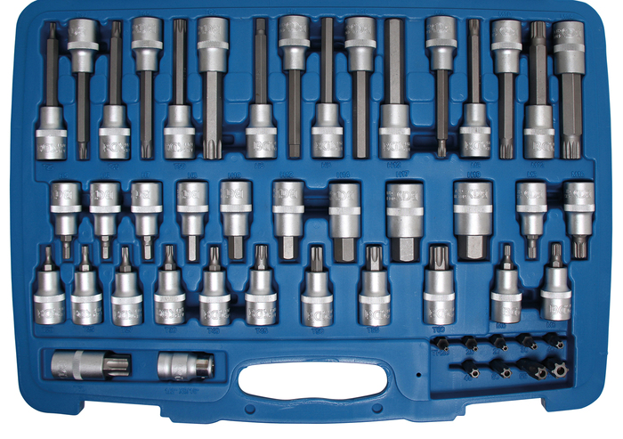 BGS Hlavice zástrčné 1/2" TORX, imbus, XZN, sada 49 dílů