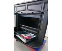 PLAMEN Litinová krbová kamna GLAS FRANKLIN - černá (7)