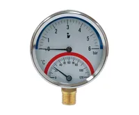 Termomanometr 81 mm 0-6 bar,0-120°C, spodní vývod 1/2"