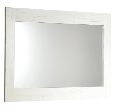 SAPHO BRAND zrcadlo v dřevěném rámu 1000x800mm, starobílá