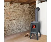 PLAMEN Litinová krbová kamna TRENK - černá (23)