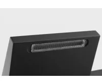 SAPHO DIMY nástěnná vanová termostatická baterie, kaskáda, černá mat (5)