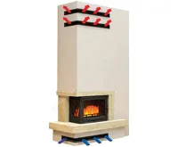 HS Flamingo Krbová mřížka OTEVŘENÁ rohová pravá 60x40x6 cm, černý mat (3)