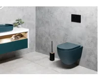 ISVEA INFINITY závěsná WC mísa, Rimless, 36,5x53cm, zelená petrol (8)