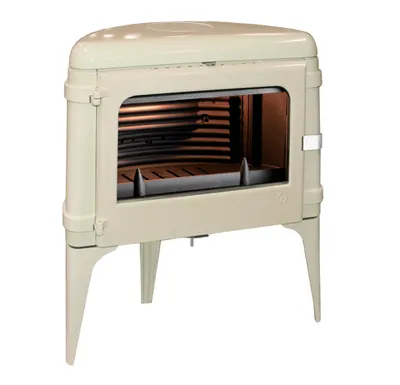 HS Flamingo Invicta LUNA krémová-smalt 6182-46 Krbová kamna