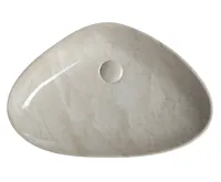 SAPHO DALMA keramické umyvadlo na desku, 58,5x39cm, marfil (4)