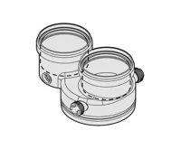 Bosch připojovací kus kouřovodu 2 x Ø 80mm PP V2 (dříve AZB 922) (1)