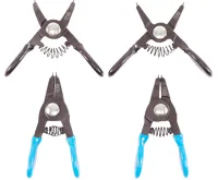 BGS Sada kleští na pojistné kroužky, pro malé pojistné kroužky, 80 mm, 4 ks.