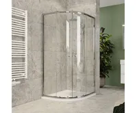 Sprchový kout, Kora Lite, čtvrtkruh, 90 cm, R550, chrom ALU, sklo Čiré Sprchový kout, Kora Lite, čtvrtkruh, 90 cm, R550, chrom ALU, sklo Čiré