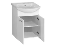 AQUALINE ZOJA umyvadlová skříňka 50,5x74x30cm, bílá (4)