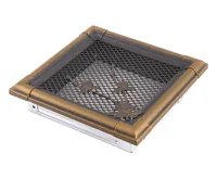 HS Flamingo Krbová mřížka 16x16 cm, RETRO zlatá patina