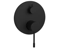 SAPHO SOLARIS podomítková sprchová baterie, 2 výstupy, černá mat SAPHO SOLARIS podomítková sprchová baterie, 2 výstupy, černá mat