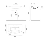 GSI PURA keramické umyvadlo Slim oblé 82x49cm, broušená spodní hrana, bílá ExtraGlaze (5)