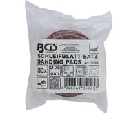 BGS Sada brusného papíru pro excentrickou brusku, O 75 mm, K 60 - 80 - 120, 30dílná (2)