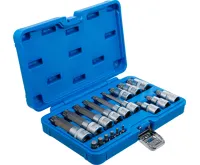 BGS Sada nástrčných hlavic ,  6,3 mm (1/4") / 12,5 mm (1/2") ,  vnitřní tisícihran (pro XZN) , (1)