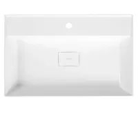 SAPHO GODIVA umyvadlo, litý mramor, 68x44cm, bílá (12)