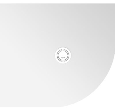 POLYSAN FLEXIA vanička z litého mramoru čtvrtkruh, s možností úpravy rozměru, 100x90cm, R550, levá