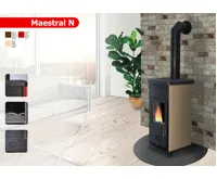 PLAMEN PLAMEN Litinová krbová kamna MAESTRAL N - béžová (23)