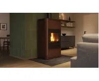 HS Flamingo Krbová kamna AQUAFLAM ® 17 s výměníkem - hnědá - sametová, manuální regulace (21)