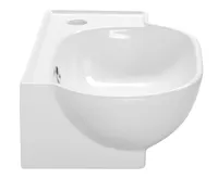 SAPHO YUMO keramické umývátko rohové 45x28cm, bílá (7)