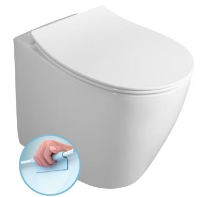 ISVEA SENTIMENTI stojící WC Rimless, 36x52 cm, bílá