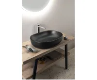 SAPHO CALEO keramické umyvadlo na desku, 60x42cm, černá mat (3)