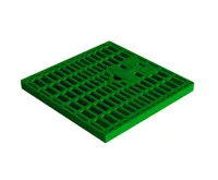 DAKOTA Mříž pochůzná zelená s madlem 400x400