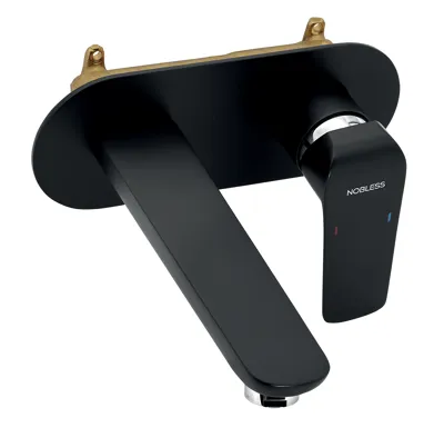 NOVASERVIS Umyvadlová, dřezová podomítková Nobless Tina černá matná - 38200,5