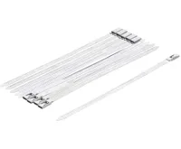 BGS Souprava vázacích pásek, nerezové, 7,0 x 200 mm, 10dílná BGS Souprava vázacích pásek, nerezové, 7,0 x 200 mm, 10dílná