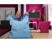 Sedací vak 179x140 perfekt cyan (1)