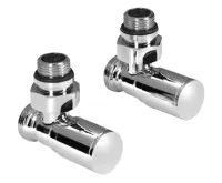 AQUALINE C-START připojovací sada ventilů ruční rohová, chrom AQUALINE C-START připojovací sada ventilů ruční rohová, chrom