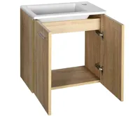 AQUALINE ZOJA/KERAMIA FRESH umyvadlová skříňka 49x50x24,5cm, dub platin (4)