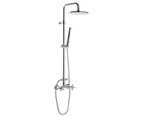 SAPHO AIRTECH-AXIA sprchový sloup k napojení na baterii, hlavová, ruční sprcha, chrom (6)