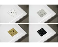 GELCO XENA sprchová vanička z litého mramoru, čtvrtkruh 90x90cm, R550, bílá (2)