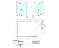 POLYSAN EASY obdélníkový sprchový kout 1400x1000mm, čiré sklo L/P varianta (7)