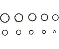 BGS Kroužky těsnící, kov, s gumovou těsnicí manžetou, 150dílná sada (1)