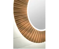 SAPHO PRIDE STRIP kulaté zrcadlo s LED osvětlením v rámu ø 75cm, bronz (5)